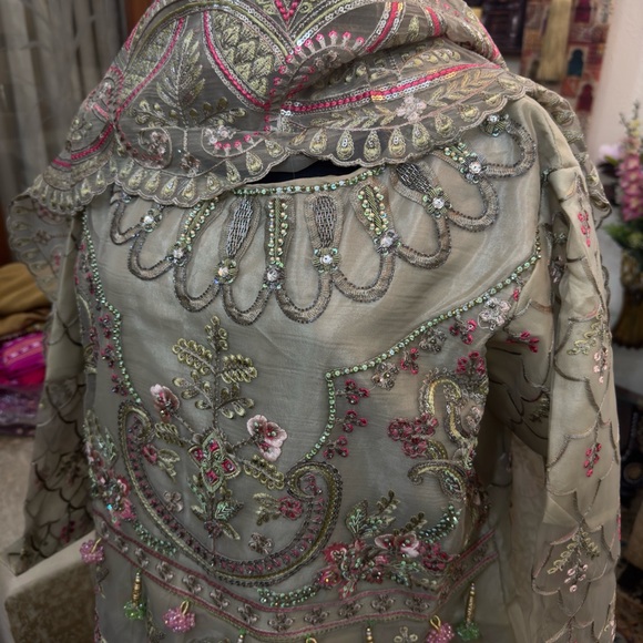 Stitched Maxi/Long dress (designer ZebTan) - Picture 3 of 11